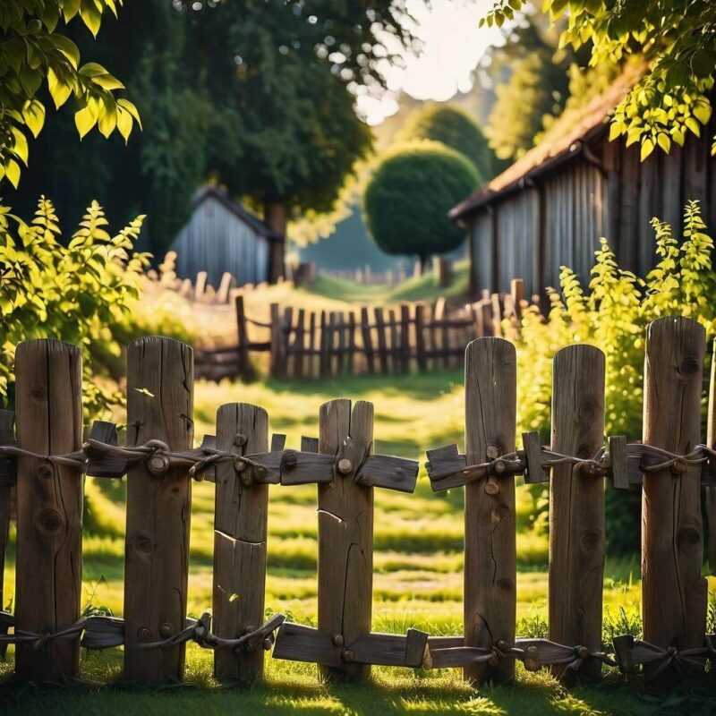 Drewniane płoty żerdziowe