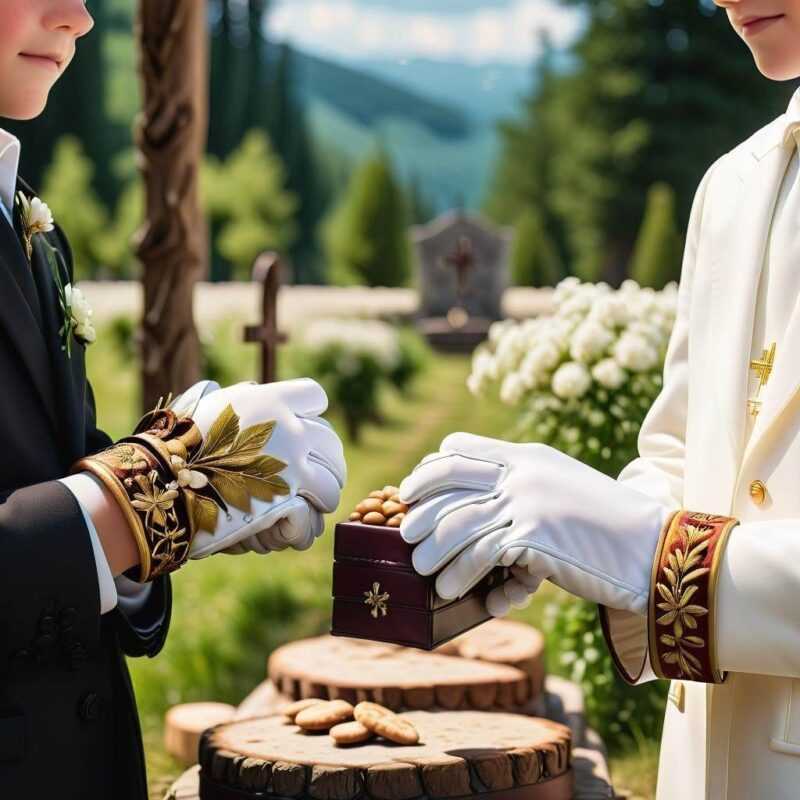 Modne rękawiczki na komunię chłopiec