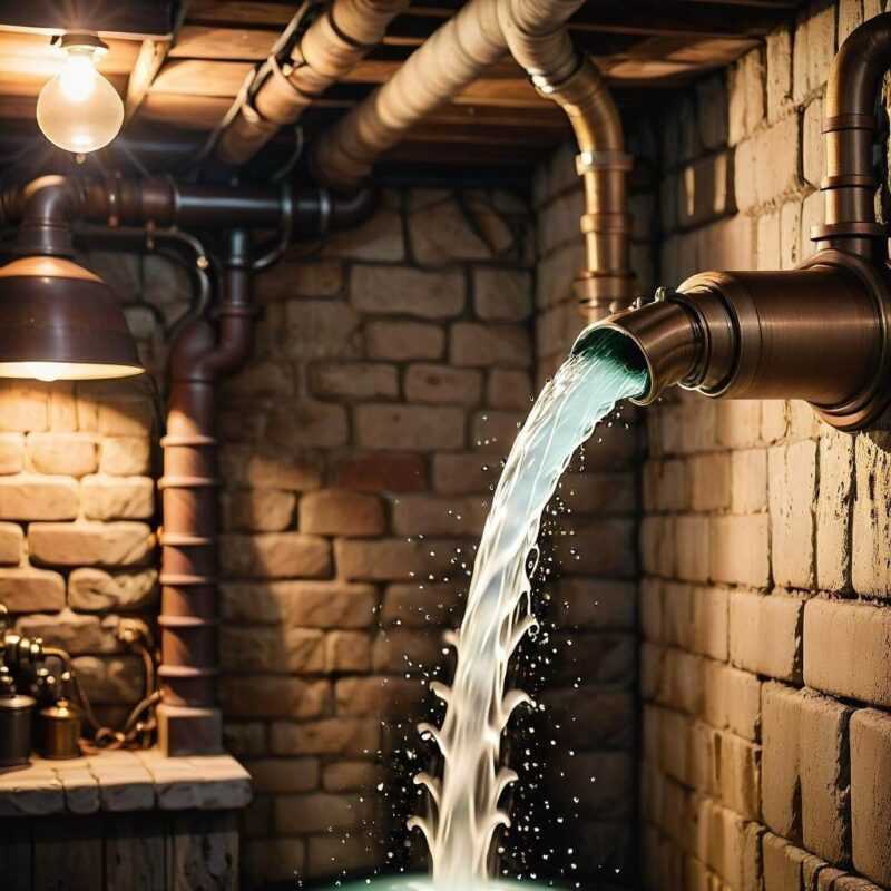 Wylewka na ogrzewanie podłogowe w piwnicy